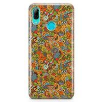 Huawei Y9 2019 Kılıf Doodle Piknik Seti Arka Kapak Koruma Desenli Full Koruyucu