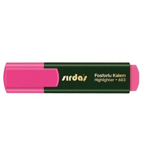 Sırdaş Fosforlu Kalem 12'li Paket Pembe 603