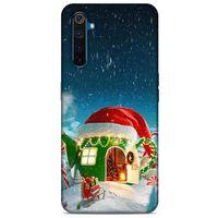 Oppo Realme 6 Pro Kılıf Snowix (2) Kabı Yeşil Kırmızı