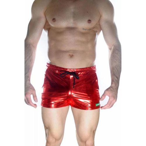 Erkek Kırmızı Lame Short