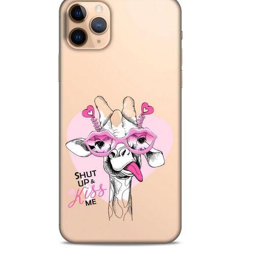Zoologix (14) Apple iPhone 12 Pro Şeffaf Kılıf Silikon Desenli