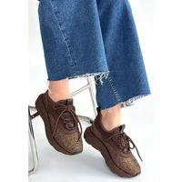 Rimay Kahverengi Cilt Boncuk İşlemeli Spor Ayakkabı