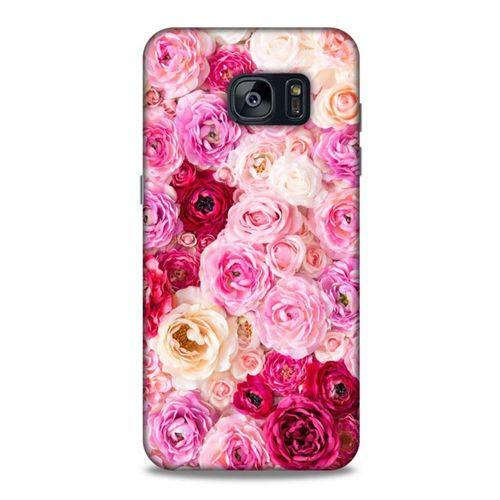 Lopard Samsung Galaxy S7 Edge Uyumlu Kılıf Bahar (47) Crystal Flex Kılıf Güller