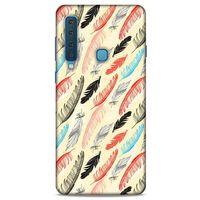 Samsung Galaxy A9 2018 Kılıf Desenli Özel Seri Tüyler (48) Bumper Kılıf