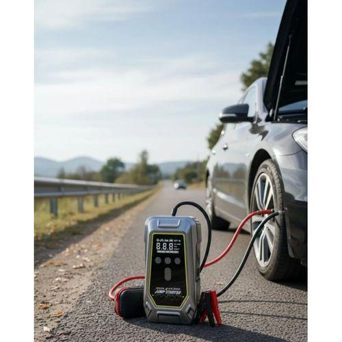 Acil Durum Led Işıklı Akü Takviye Ve Hava Kompresörü