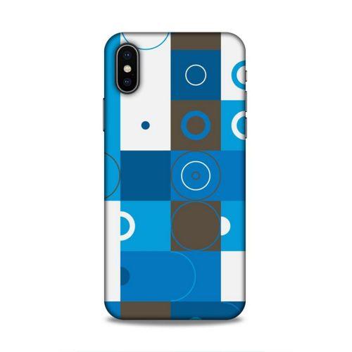 Apple iPhone XS Uyumlu Kılıf Insomnia (27) Tasarımlı Kılıf Mavi Beyaz
