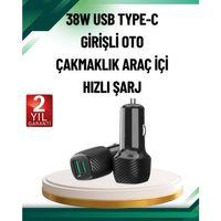 3a Güç Kapasiteli Usb & Type-c Çakmaklık Şarj Adaptörü