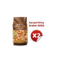 2’li Set Karışık Pirinç Kraker 2×500 g – Renkli Çıtır Atıştırmalık