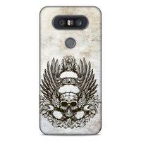 Lopard LG K41S - K51S Uyumlu Kılıf Tattoo's (6) Silikon Kılıf Siyah Gri