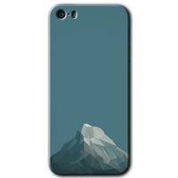 iPhone 5 Kılıf HD Desen Baskılı Arka Kapak - Alone Mountain + Kırılmaz Cam