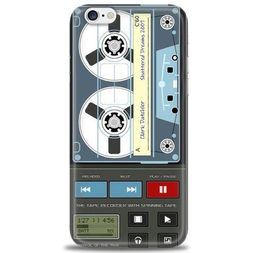 iPhone 6 Kılıf HD Baskılı Kılıf - Nostaljik Kaset + Tam Ekran Koruyucu