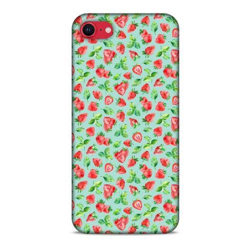 Frutix Çilek 02 Apple iPhone SE 2020 Kılıf Desenli Silikon