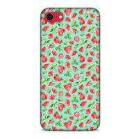 Frutix Çilek 02 Apple iPhone SE 2020 Kılıf Desenli Silikon