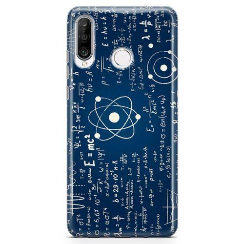 Huawei P30 Lite Kılıf Yazı Tahtası Arka Kapak Koruma Desenli Full Koruyucu