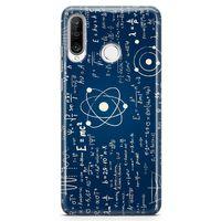 Huawei P30 Lite Kılıf Yazı Tahtası Arka Kapak Koruma Desenli Full Koruyucu