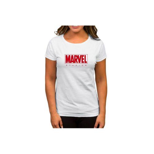 Studios Logo Beyaz Kadın Tişört