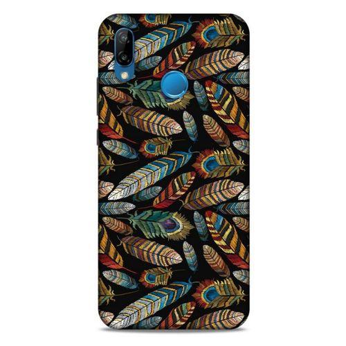 Huawei P20 Lite Kılıf Desenli Özel Seri Tüyler (28) Arka Kapak