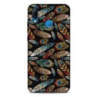 Huawei P20 Lite Kılıf Desenli Özel Seri Tüyler (28) Arka Kapak