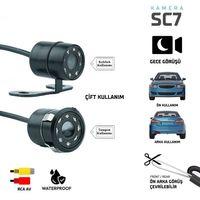 Sentinel SC7 Araç Ön/Arka Görüş Kamerası – Gece Görüşlü, Çift Montaj Seçenekli