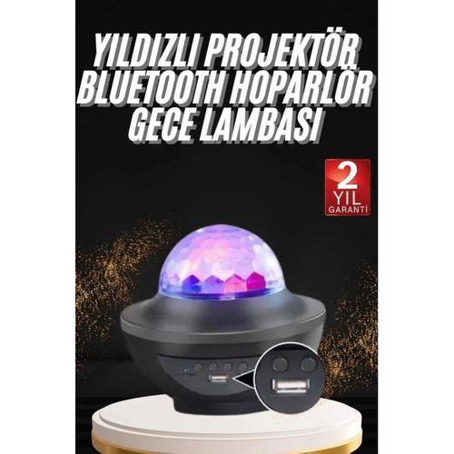 Dönen Işıklı Disko Topu Projektör Müzik Çalarlı Disco Speaker