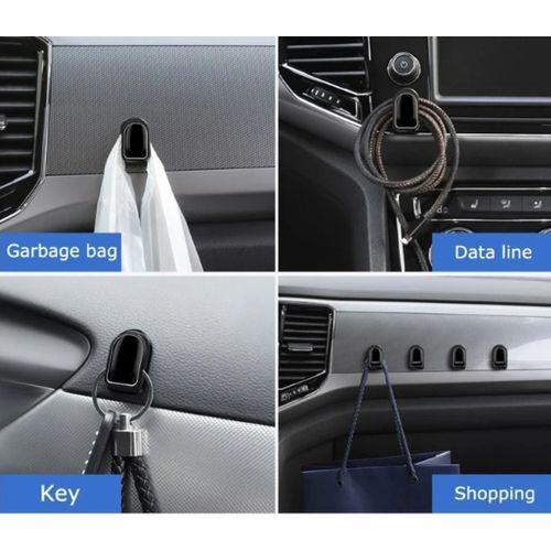 Siyah Çok Amaçlı Yapışkanlı Kanca 10 lu