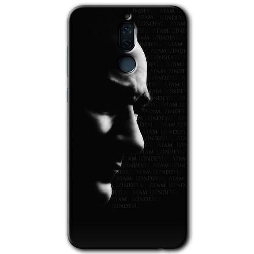 Huawei Mate 10 Lite Kılıf Baskılı Kapak - Albayrak + 5D Tam Kaplayan Cam