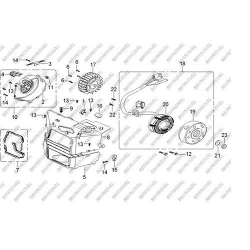MONDİAL Atv Vulcan-X Alternatör 6 Lı Komple Orj