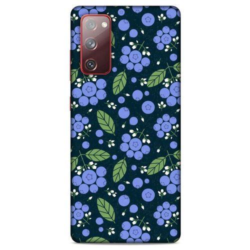 Frutix Blueberry 01 Samsung Galaxy S20 Fe Kılıf Desenli Silikon