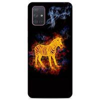 Lopard Samsung Galaxy A71 Uyumlu Kılıf FireX (3) Kapak Zebra