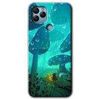 General Mobile GM 22 Plus HD Baskılı Kılıf + 9D Tam Ekran Koruyucu - Silhoutte Dropss