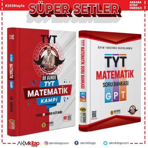 Bıyıklı Matematik 55 Günde TYT Matematik Kampı Video Ders Kitabı ve GPT Soru Bankası Seti 2 Kitap