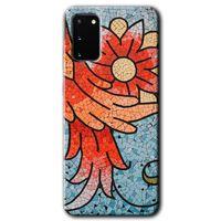 Samsung Galaxy S20 HD Baskılı Kılıf + 9D Tam Ekran Koruyucu - Mozaik Çiçek