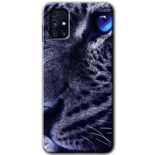 Galaxy M31s Kılıf HD Desen Baskılı Arka Kapak - Kaplan + Kırılmaz Cam