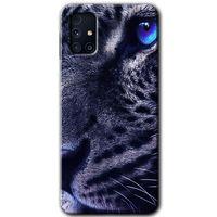 Galaxy M31s Kılıf HD Desen Baskılı Arka Kapak - Kaplan + Kırılmaz Cam