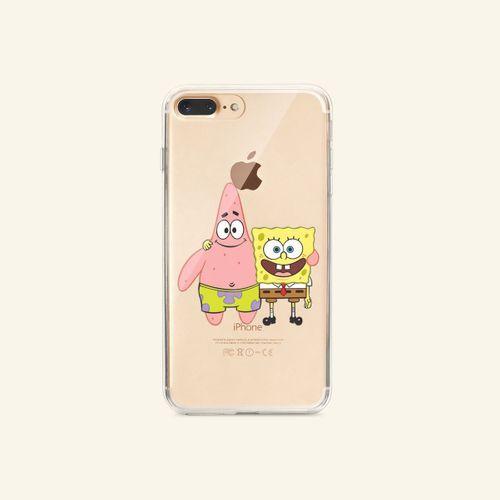 iPhone 8 Plus Line Art Window Şeffaf Telefon Kılıfı