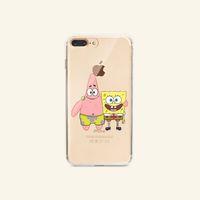 iPhone 8 Plus Line Art Window Şeffaf Telefon Kılıfı