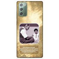 Samsung Galaxy Note 20 Kılıf Atatürk (2) Kabı Gold