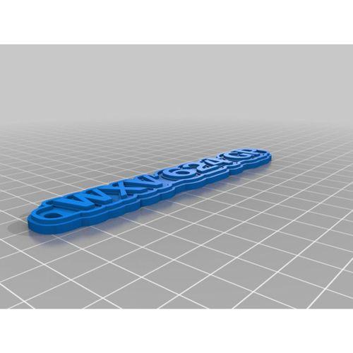 My CustomKELWIN Ized Çok Satırlı Etiket veya Anahtarlık (Bu ürün Sadece Plastik parçadır - Almadan Önce Soru Sorabilirsiniz)