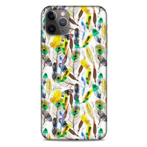 Apple Iphone 11 Pro Max Kılıf Desenli Özel Seri Tüyler (5) Koruma Kabı