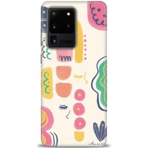 Samsung Galaxy S20 Ultra Kılıf HD Baskılı Kılıf - Çizim + Tam Ekran Koruyucu