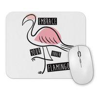 Embrace Your Inner Flamingo Mouse Pad
