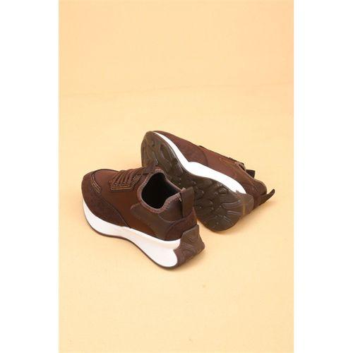 Cena Kahverengi Lüx Süet Kadın Günlük Yürüyüş Ayakkabısı