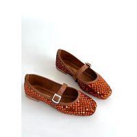 Moden Taba Süet Babet Ayakkabı