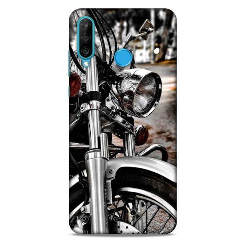Huawei P30 Lite Uyumlu Kılıf Motorsiklet (49) Ultra Silikon Kılıf Harley