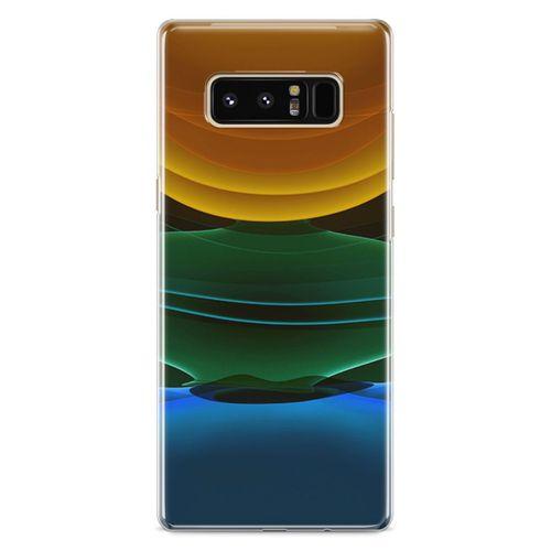 Samsung Galaxy Note 8 Kılıf Yer Gök Güneş Arka Kapak Koruma Desenli Full Koruyucu