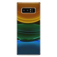 Samsung Galaxy Note 8 Kılıf Yer Gök Güneş Arka Kapak Koruma Desenli Full Koruyucu