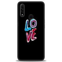 Oppo A31 Kılıf HD Baskılı Kılıf - Renkli Love + Tam Ekran Koruyucu