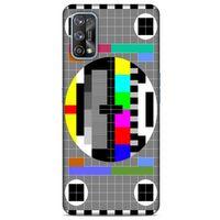 Retro (24) Desen Darbe Emici Kılıf Renkli Oppo Realme 7 Pro Kılıf