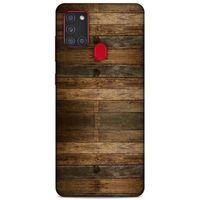 Lopard Samsung Galaxy A21s Uyumlu Kılıf Wood'X (19) Kılıfları Baskılı