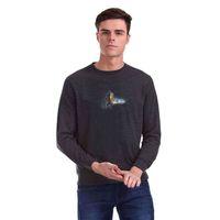 Skyrim 2 Baskılı Füme Antrasit Erkek Sweatshirt
